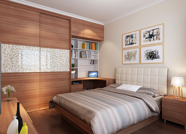 Modern minimalist second bedroom