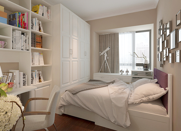 Modern minimalist second bedroom