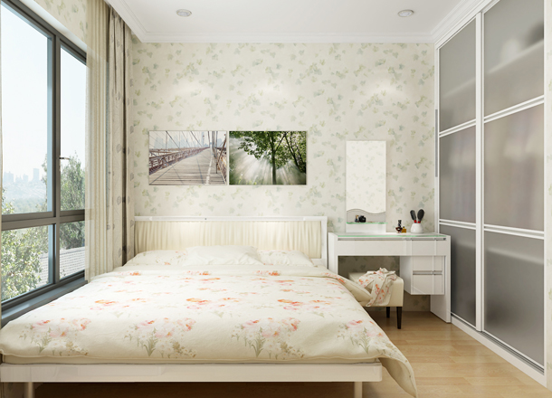 Modern minimalist second bedroom