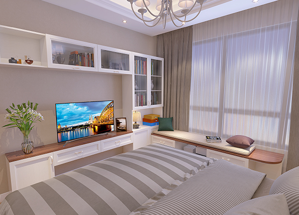 Modern minimalist master bedroom