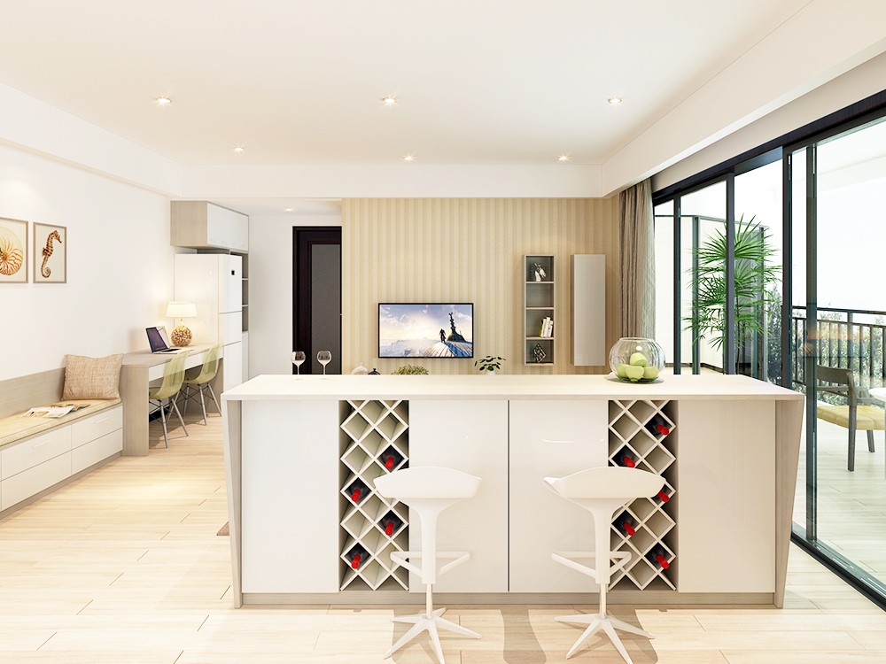 Modern minimalist living room DZKX29