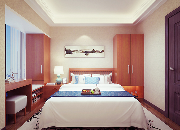 Modern minimalist second bedroom