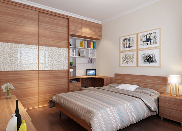 Modern minimalist second bedroom