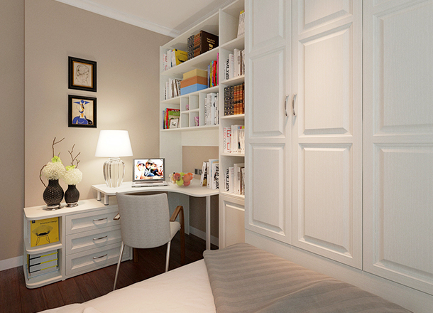 Modern minimalist second bedroom