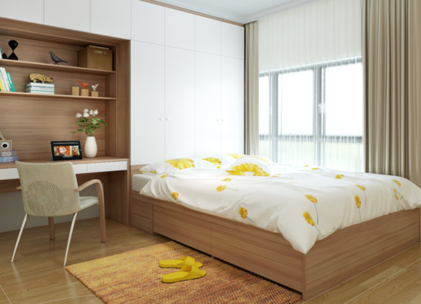 Modern minimalist second bedroom